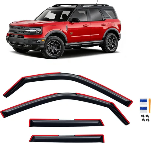 Vista 150 de Visera de ventana para Jeep Cherokee 1984-2001 (Excluye Modelo Limited), Protectores Guards Shields de lluvia de canal exterior, Deflector