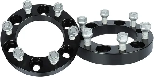 IRONTEK Espaciadores de rueda de 1 pulgada de 0.236 x 5.500 in (orificio del cubo de 4.252 in, pernos de 14 x 1.5) 6 x 5.5 pulgadas, adaptador de