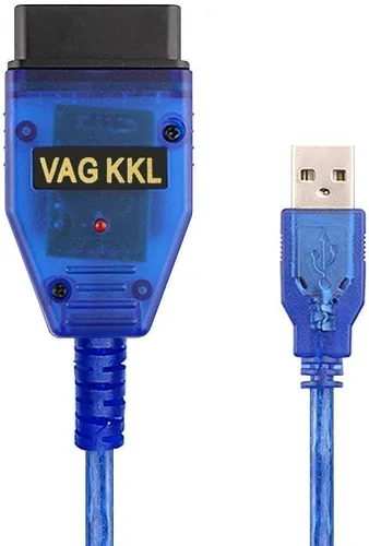 OBDII - Cable de diagnóstico para escáner VW Audi Skoda Seat Volkswagen, compatible con VAG-COM KKL 409.1, cable de programación de coche de 16