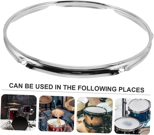 Vista 2 de Vaguelly Drum Snare Drum Ring Marching Snare Drum Side Hoop Reemplazo Snare Drum Parts Supplies