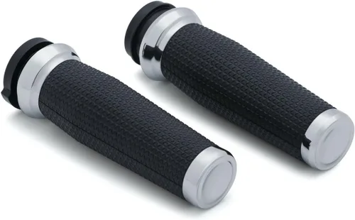 Vista 6 de Kuryakyn 5941 Empuñaduras de manillar trilladora para acelerador y embrague, control del acelerador de doble cable: motocicletas Harley-Davidson