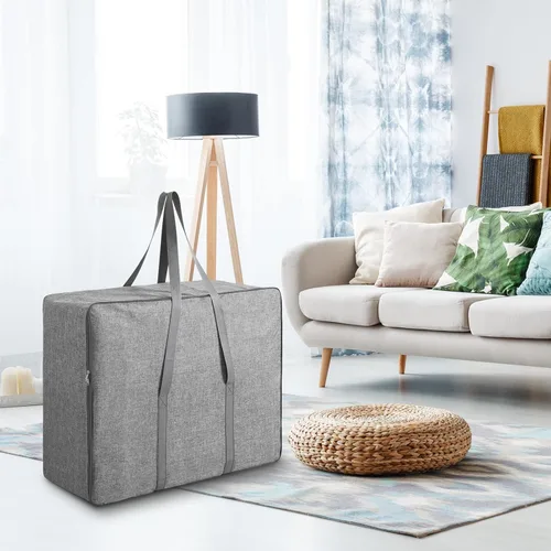 Vista 9 de YUGYVOB Bolsa de almacenamiento plegable y gruesa, funda de transporte resistente para colchón de tres pliegues, se adapta a colchones plegables
