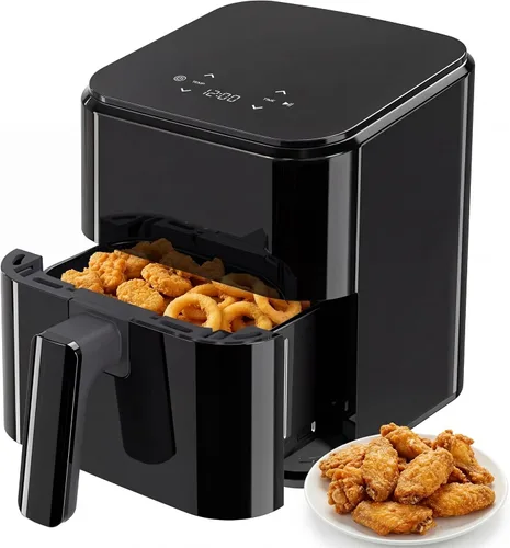 Sweetcrispy Freidora de aire, freidora digital compacta de 3 cuartos de galón con apagado automático, comidas rápidas y fáciles en minutos con cesta