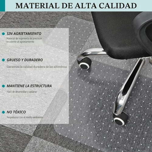 Vista 6 de BesWin Tapete para silla de oficina para alfombras, paquete de 2