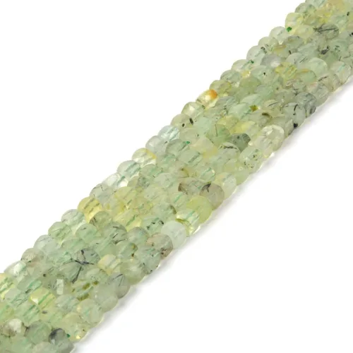 Vista 6 de Justinstones Cuentas sueltas de ágata verde natural de 4 mm, cúbicas, con facetas, para fabricación de joyas de bricolaje, 40,6 cm
