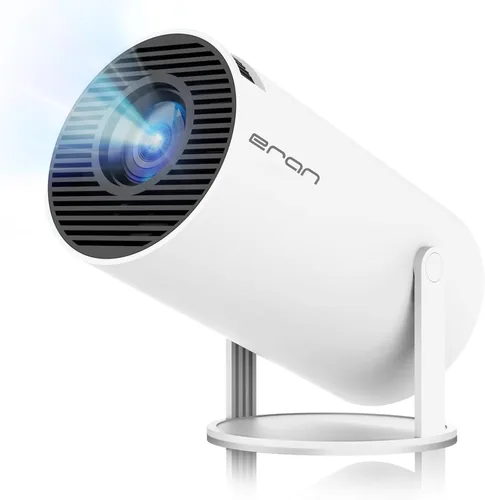 Mini proyector, proyector portátil HY300 PRO, compatible con 4K 1080P con doble banda WIFI6 5G inalámbrico 5.2 Bluetooth Android 13, rotación de
