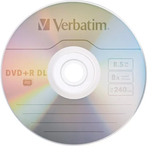 Vista 3 de Verbatim DVD+R DL 8.5GB 8X AZO con superficie de marca - 5pk Joya caja - 95311, plata