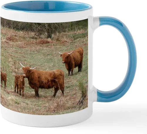 Vista 15 de CafePress Heilan Coo (Highland Cow) Taza de café de cerámica de 11 oz (11.0 fl oz)