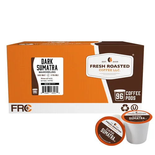 Vista 58 de Fresh Roasted Coffee, Blackbeard's Revenge, tueste medio, 24 cápsulas para cafeteras K-Cup