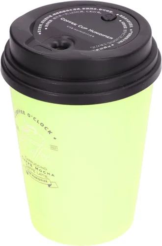 Vista 8 de Humidifiers for Bedroom, 300ml Cool Mist Humidifiers, Portable Mini Humidifier, USB Mini Cute Coffee Cup Humidifier for Bedroom, Office & Car (Green)