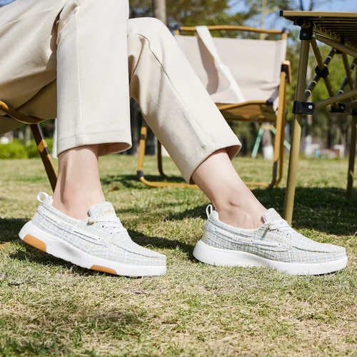 Vista 3 de OrthoComfoot Mocasines ortopédicos para caminar para mujer: cómodos zapatos ortopédicos con soporte de arco para pies planos, mocasines casuales