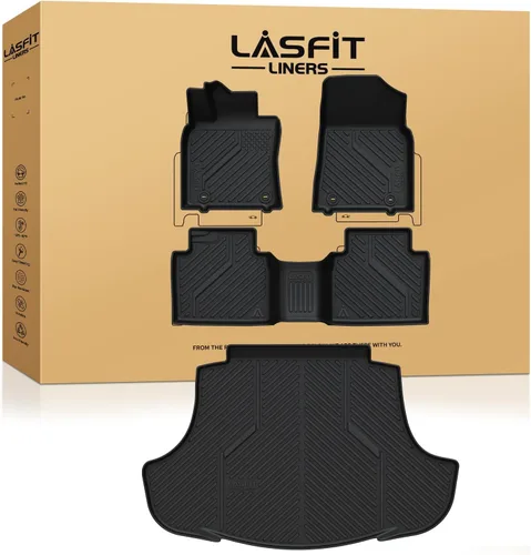 Vista 33 de LASFIT Alfombrillas para Freightliner Cascadia 2008-2017, protección para todo tipo de clima, revestimientos de automóvil de elastómero