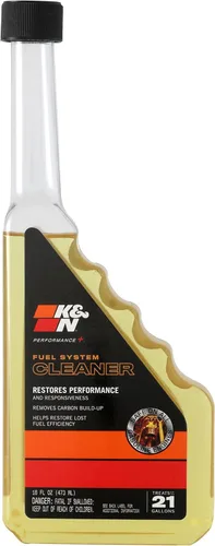 K&N Limpiador de sistema de combustible Performance+: restaura el rendimiento y la aceleración, botella de 16 onzas trata hasta 21 galones, 99-2050,