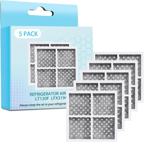 Paquete de 5 filtros de aire para refrigerador LT120F para LG LFX31945ST Kenmore Elite