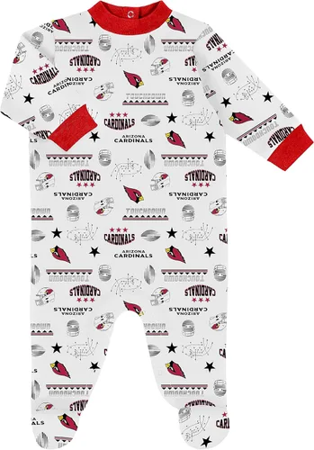 Vista 2 de Gerber Conjunto de regalo unisex para bebé con pies de equipo de la NFL para dormir y jugar