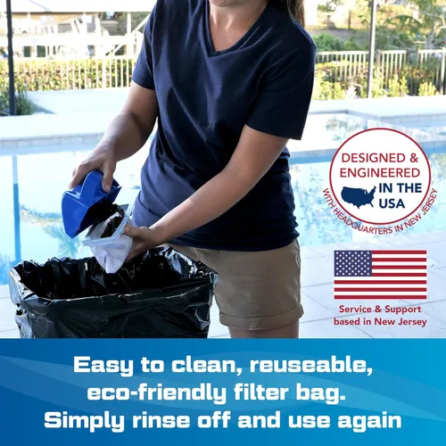 Vista 7 de Water Tech Pool Blaster Aqua Broom XL Ultra - Aspiradora inalámbrica para piscina y spa con juego de poste, a pilas, sin manguera, para jacuzzis