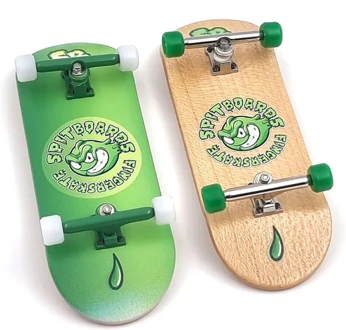 Vista 4 de SPITBOARDS 34mm x 96mm Juego Completo de Diapasón Profesional para Dedos Tablero de Madera Real Barras con Tuercas de Bloqueo y Bujes Ruedas