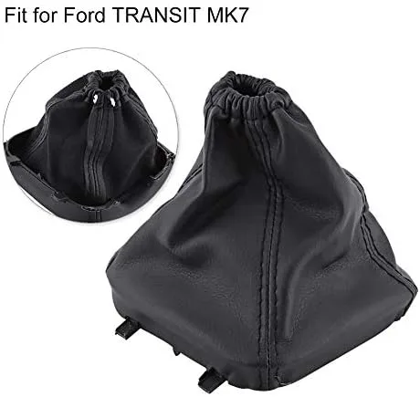 Vista 7 de Keenso SI-AT34003 - Funda universal para palanca de cambios de piel sintética, repuesto para Transit MK7, color negro