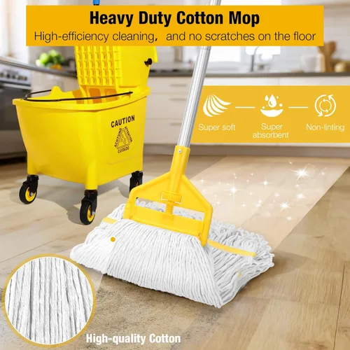Vista 9 de Trapeador de microfibra para limpieza de pisos, trapeador de piso reutilizable con 3 almohadillas lavables, trapeador plano de botella recargable