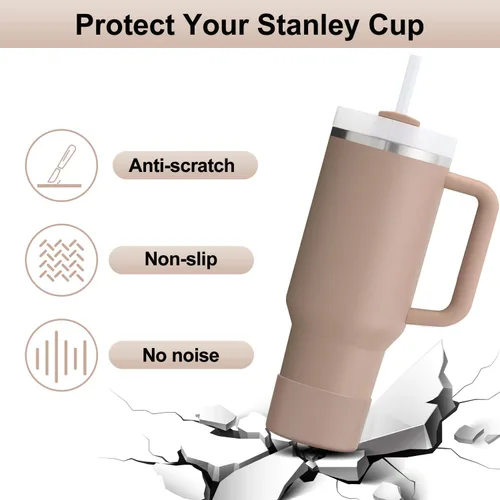 Vista 54 de Affute Funda protectora de silicona para Stanley Quencher H2.0 40 30 20 oz & IceFlow Flip 30 20 oz, sin BPA, antiruido y antiarañazos, protector