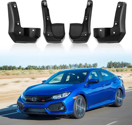 Vista 10 de BDFHYK Guardabarros Fáciles de Limpiar para Honda Civic 1996-2000, Protectores de Lodo Delanteros y Traseros Compatibles sin Guardabarros OEM, 4