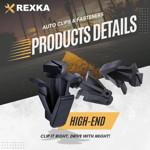 Vista 4 de Rexka 10 piezas de clip de rejilla para cubierta de parachoques compatible con Nissan Infiniti 76882-0M060 Titan 240SX Altima Cube Frontier Krom SL