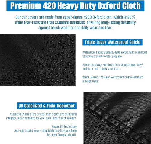 Vista 3 de SIRUITON Funda para Sofá/Sofá de Amor/Banco de Jardín y Patio de 2 Asientos 51" An x 27" Pr x 35" Al, Funda para Sofá Exterior Impermeable Oxford