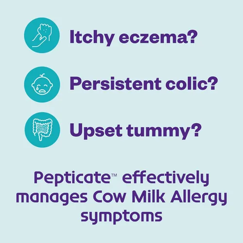 Vista 3 de Pepticate Baby Formula, fórmula infantil hipoalergénica en polvo para alergia a la leche de vaca, con Omega 3 DHA, ARA, hierro y prebióticos, 13.2