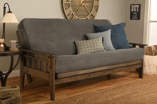 Vista 11 de Kodiak Furniture Tucson - Juego de futón de tamaño completo con acabado en nogal rústico, canadiense