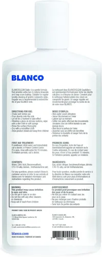Vista 2 de BLANCO 406200 BLANCOCLEAN Silgranit - Limpiador diario para fregaderos, 16 onzas, color blanco