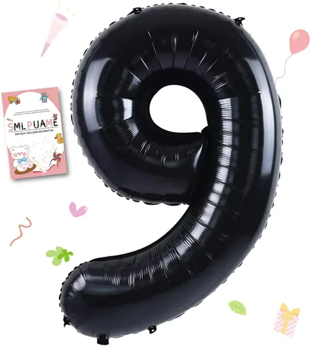 Vista 155 de Smlpuame - Globos grandes de 40 pulgadas de números del 0 al 9, globos numéricos para decoración de fiesta de cumpleaños, globos de helio