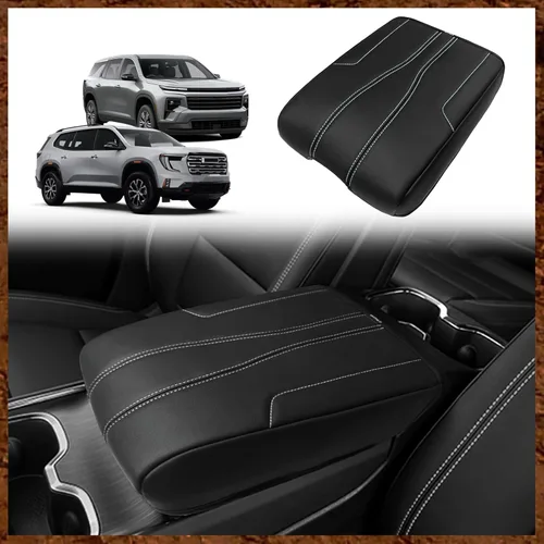 Vista 106 de Muslogy Funda para reposabrazos de consola central apta para Chevy Silverado/Tahoe y GMC Sierra/Yukon 2007-2013, cómoda almohadilla