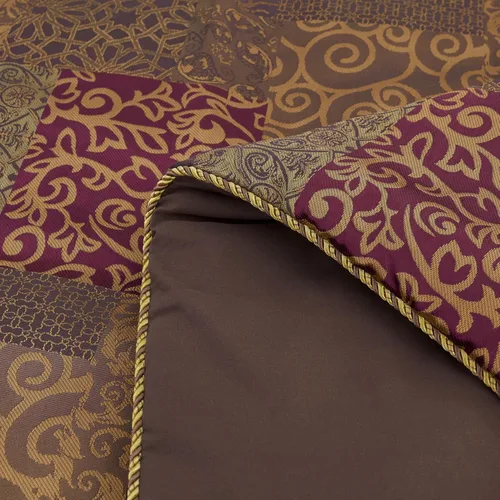 Vista 7 de Chezmoi Collection Amelia - Juego de edredón jacquard floral de 9 piezas, tamaño Queen, multicolor