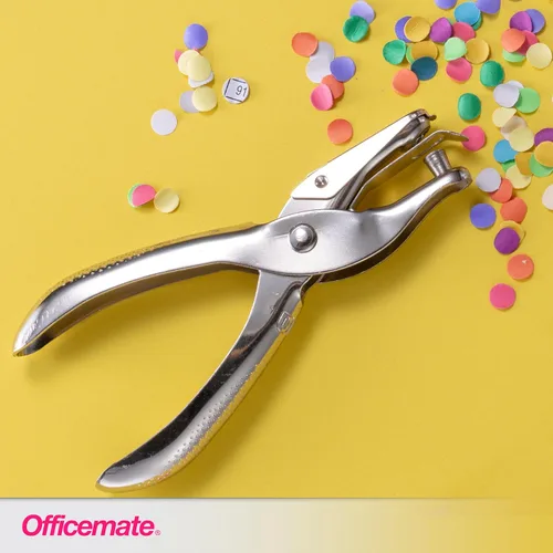 Vista 5 de Officemate Perforadora de 1 agujero, capacidad de 5 hojas, plata (90091)