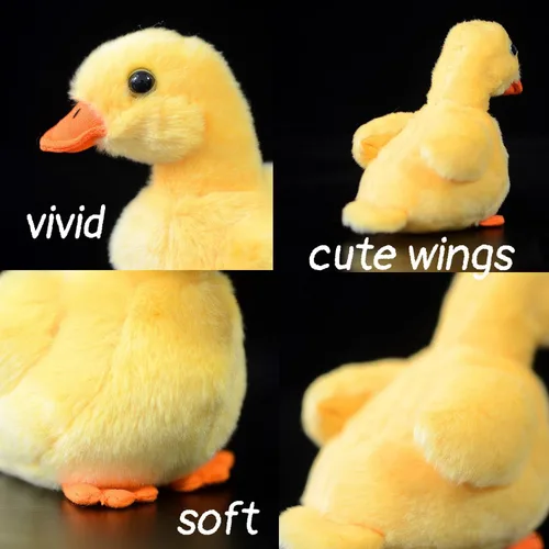 Vista 7 de 5" Simulated Plush Yellow Duck Plushie Toy Stuffed Animal Children Kids Small Stocking Stuffers for Kids Teens