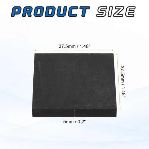 Vista 125 de MECCANIXITY Bloque de Grafito Lingote Rectángulo Placa de Electrodo de Grafito 10x10x0.4mm para Fundición por Fusión, Electrolisis Galvanoplastia
