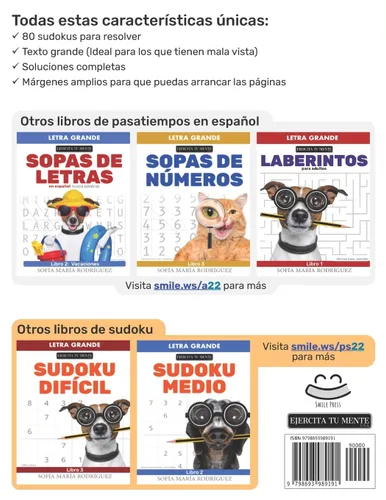 Vista 2 de Sudoku Fácil (Sudoku Puzzles Easy - Spanish Edition) Letra Grande (Large Print) (Sudoku En Español)