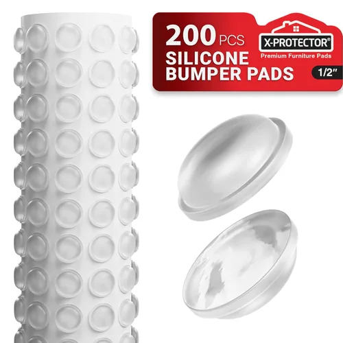 Vista 17 de X-Protector Topes para Superficie de Mesa de Vidrio - 20 PIEZAS 1.2" - Almohadillas Antideslizantes para Superficie de Mesa de Vidrio No Adhesivas