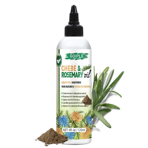 Vista 9 de Aceite para el cabello Chebe y rosa para el crecimiento del cabello, aceite hidratante de extracto de Chebe y rosa para cuero cabelludo, polvo