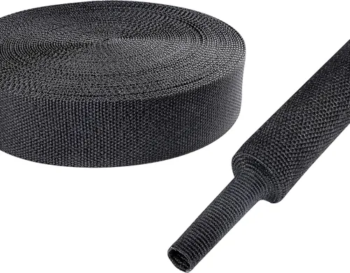 Vista 32 de Funda Termorretráctil para Cables 2:1 Manga de Cable Trenzada Retráctil de 1-1/8 Pulgadas ID-46ft Protección contra la Abrasión Tela Flexible