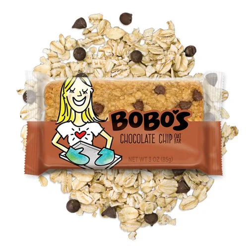 Vista 3 de Bobo's Paquete variado de barras de avena, chispas de chocolate y chispas de chocolate con plátano