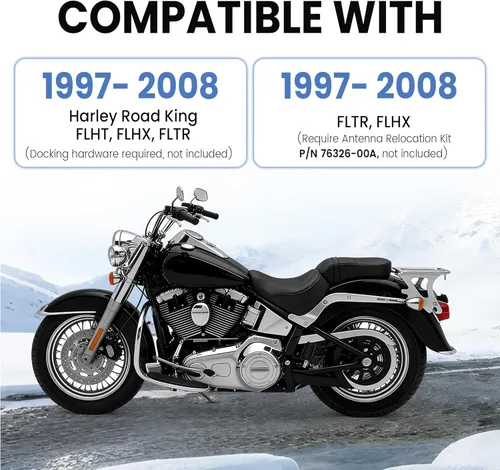 Vista 2 de ECOTRIC Caja de almacenamiento de equipaje desmontable de dos ruedas para motocicleta, con kit de herramientas de acoplamiento compatible con Harley