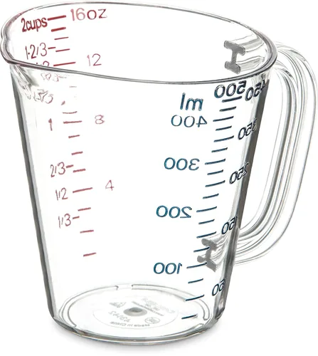 Vista 6 de Carlisle FoodService Products 4314507 Taza medidora de plástico comercial, 1 galón, transparente