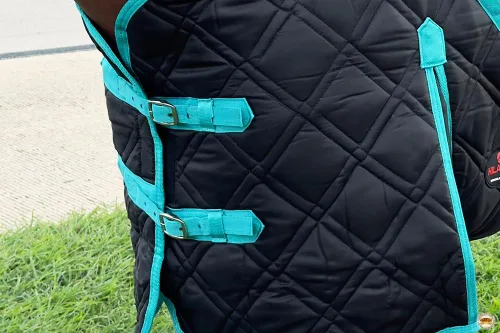 Vista 4 de HILASON Western Horse Manta acolchada Manta de caballo Mantas de caballo para invierno Mantas estables resistentes al agua para caballos