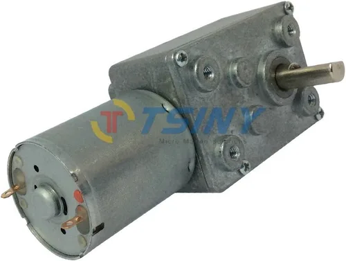 Vista 5 de bemonoc High Torque DC 6 V Baja velocidad 1 rpm reductor de Geared Motor con Worm Gear Box para piezas de robot