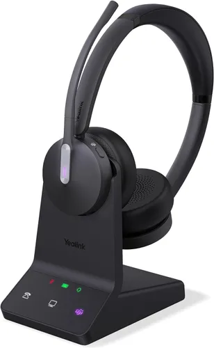 Vista 10 de Yealink WH64 DECT & Bluetooth Auriculares inalámbricos mono auriculares de trabajo de largo alcance de 606 pies, micrófono con cancelación de ruido