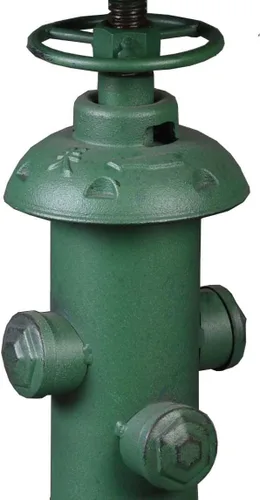 Vista 16 de Taburete de bar retro industrial giratorio para isla de cocina, 24.8-30.7 pulgadas, altura ajustable, diseño vintage de boca de incendios, taburetes