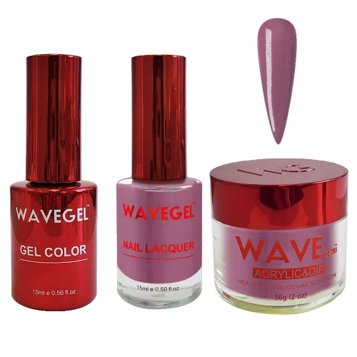 Vista 77 de WAVEGEL - Juego de gel de remojo, laca de uñas y polvo acrílico a juego - Colección Queen - #059 Plymouth Lox