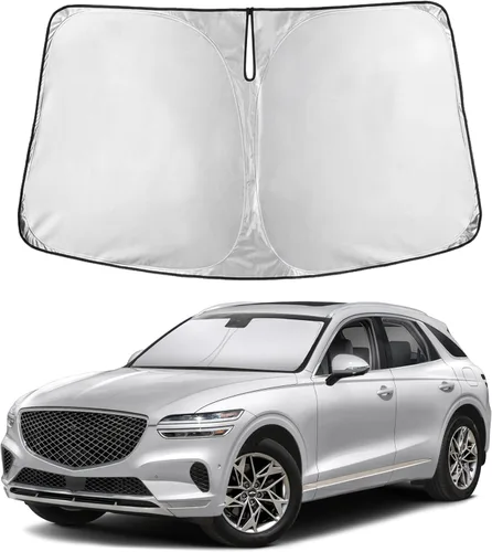 Vista 256 de Parasol para parabrisas para Rivian R1S 2022-2024 2025 compatible con EcoNour material de poliéster 240T, visera solar para coches, reflector que