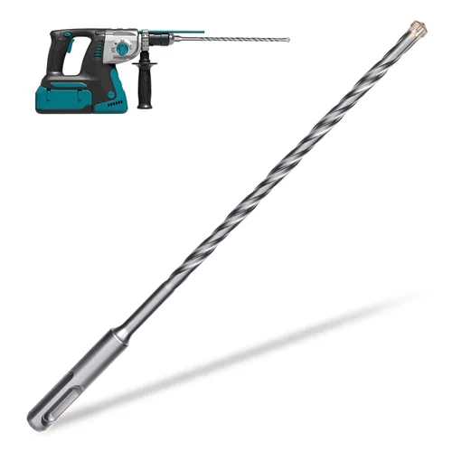 Vista 20 de Broca de martillo giratorio SDS Plus de 1 pulgada x 10 pulgadas, punta cruzada de carburo de doble rosca para hormigón, ladrillo y piedra